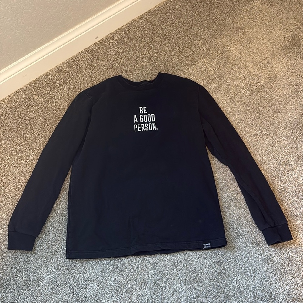 Be A Good Person Black Long Sleeve